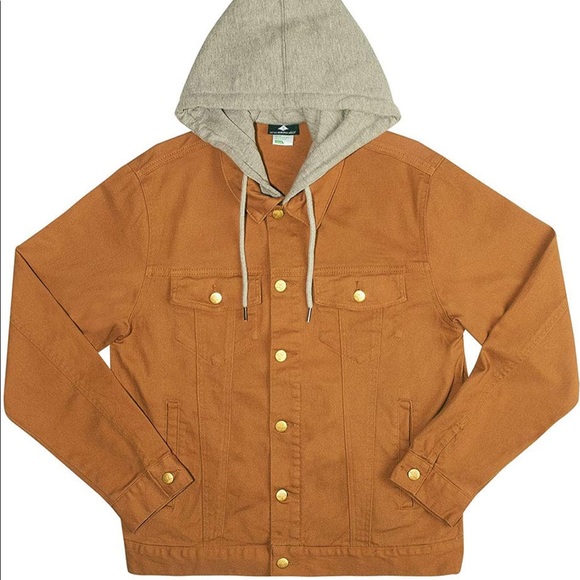 Lrg Other - LRG Two for One 2-Fer Chipmunk Hooded Denim Jacket